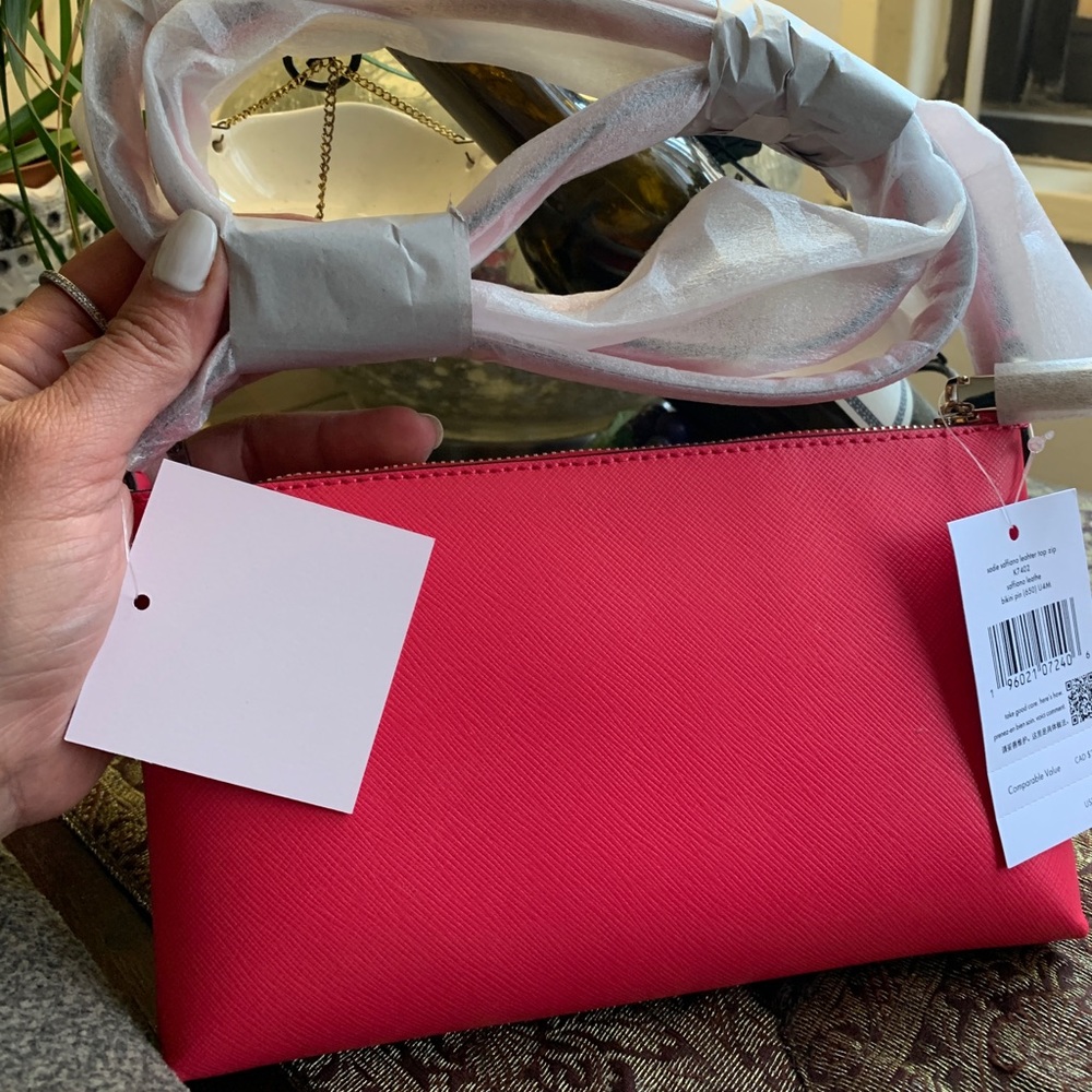 Authentic Kate Spade Saffiano leather top zip Crosby w large card holder - Picture 12 of 16